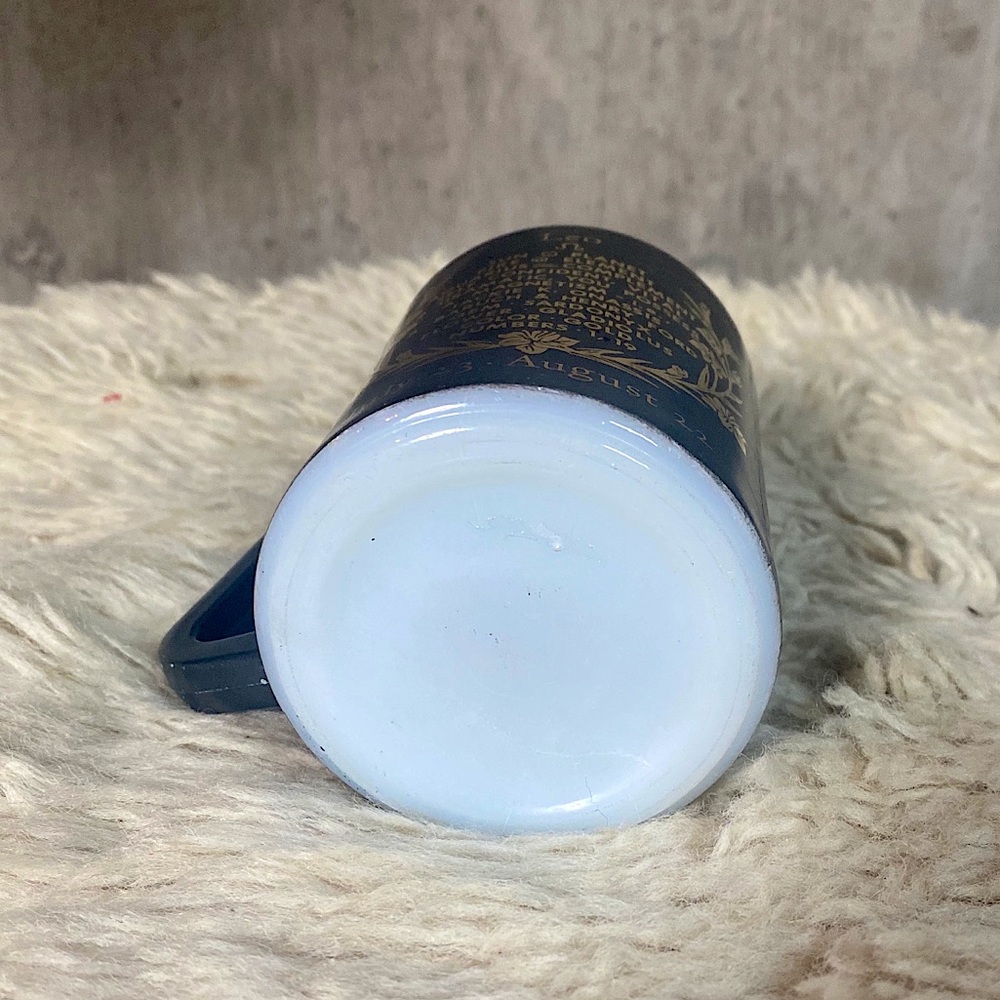 Sold-VTG MILK GLASS ZODIAC MUG - Picture 9 of 9